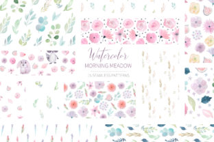 Download 15 Morning Meadow Seamless Patterns - Morning Collection