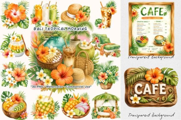 Download Coquette Bali Tropical Morning Clipart - Morning Collection