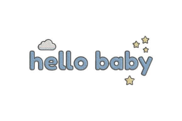 Download Hello Baby Embroidery Design - Baby embroidery Collection