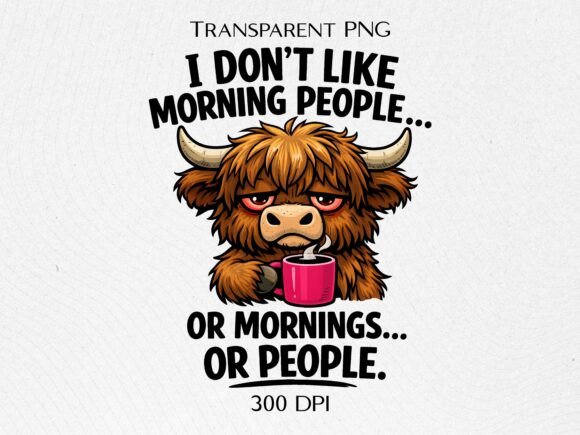 Download Grumpy Cow Morning PNG - Premium Resources