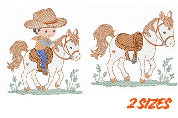 Download Cowboy Horse Embroidery Bundle Set - Premium Resources
