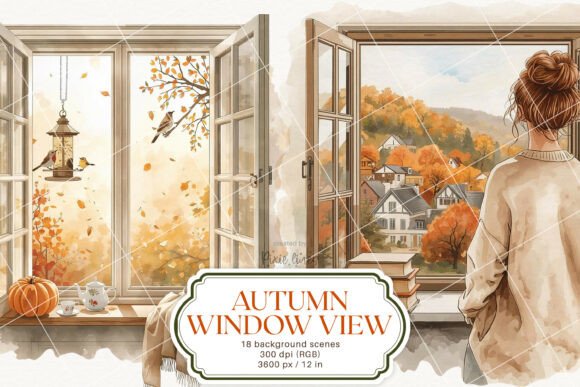 Download Fall Window View Autumn Cottagecore Mood - Premium Resources