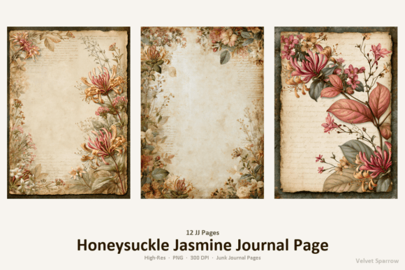 Download Ivy Morning Glory Journal Page - Morning Collection